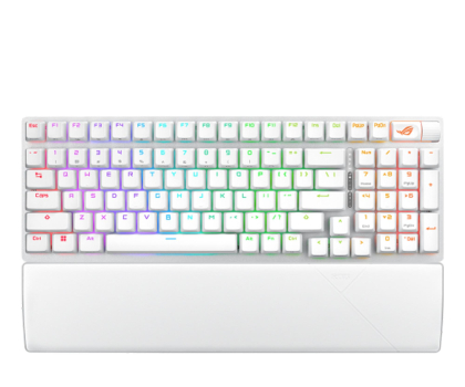 Klawiatura ASUS ROG Strix Scope II 96 Wireless Biała NX/PBT 90MP037A-BKUA30